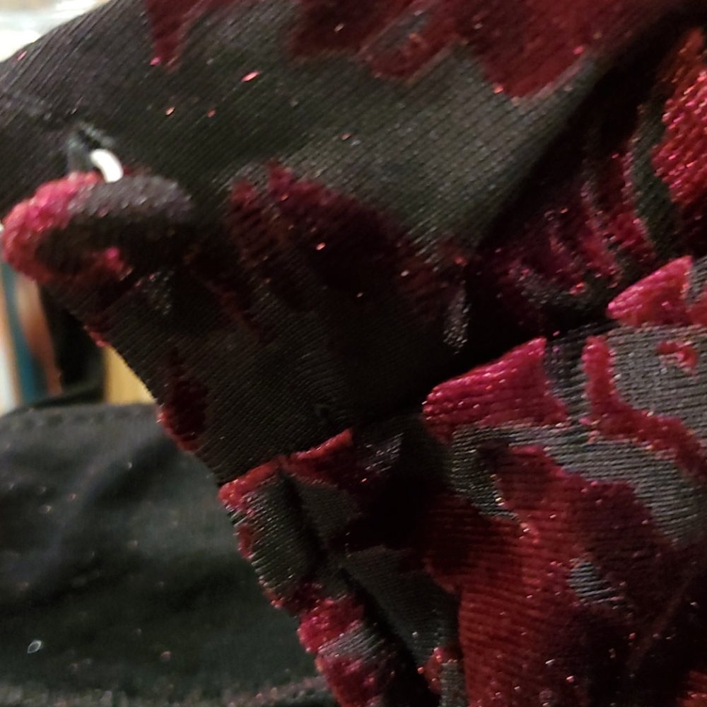 Modcloth Very Visionary Mock Neck Velvet Dress - Picture 7 of 7